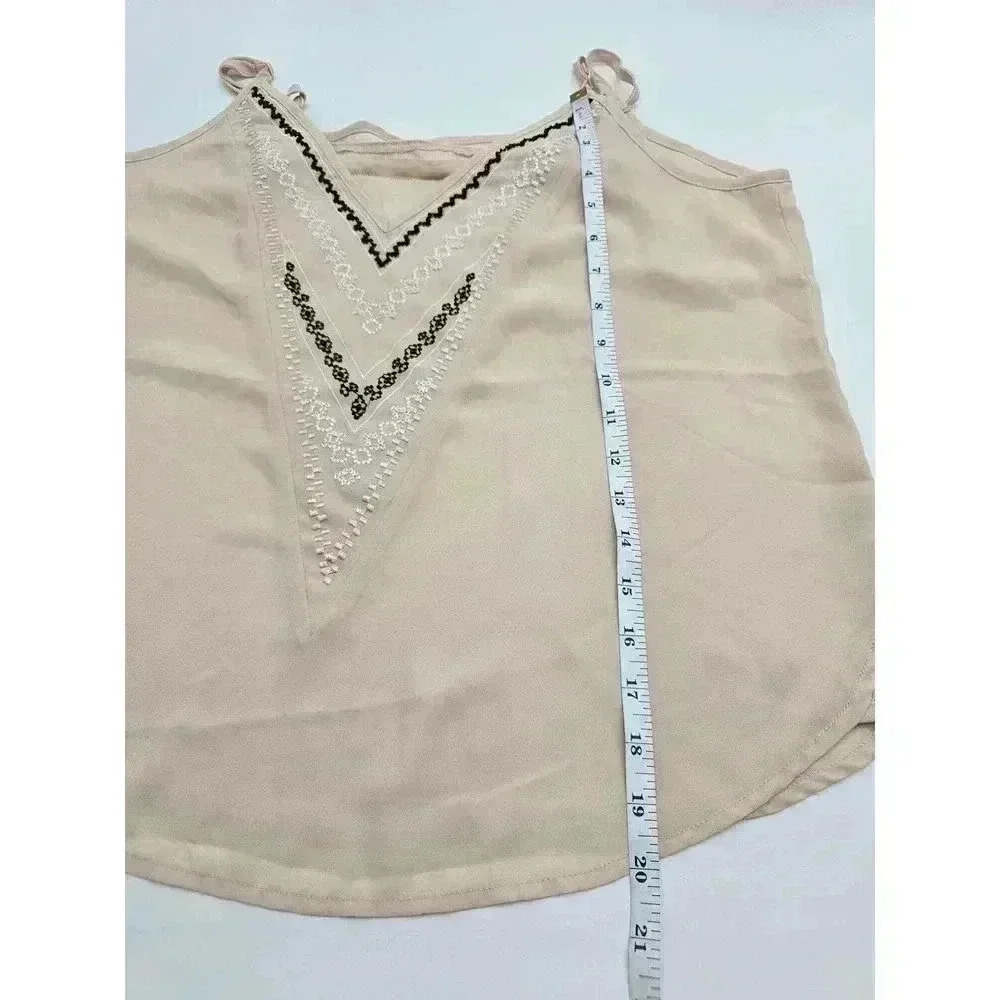 41Hawthorn Women's Size L Beige Tank with White and Black Design - Picture 3 of 7